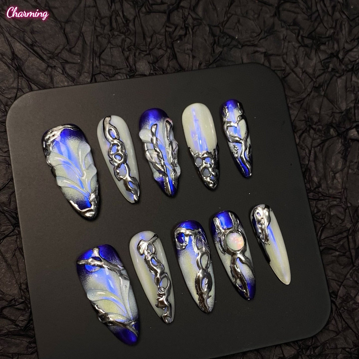 Blue in the Void / Handmade Nails