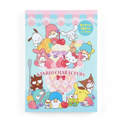 Cartoon Cute Girl Memo Pad Notebook Sticker Book Student Message Book Handbook