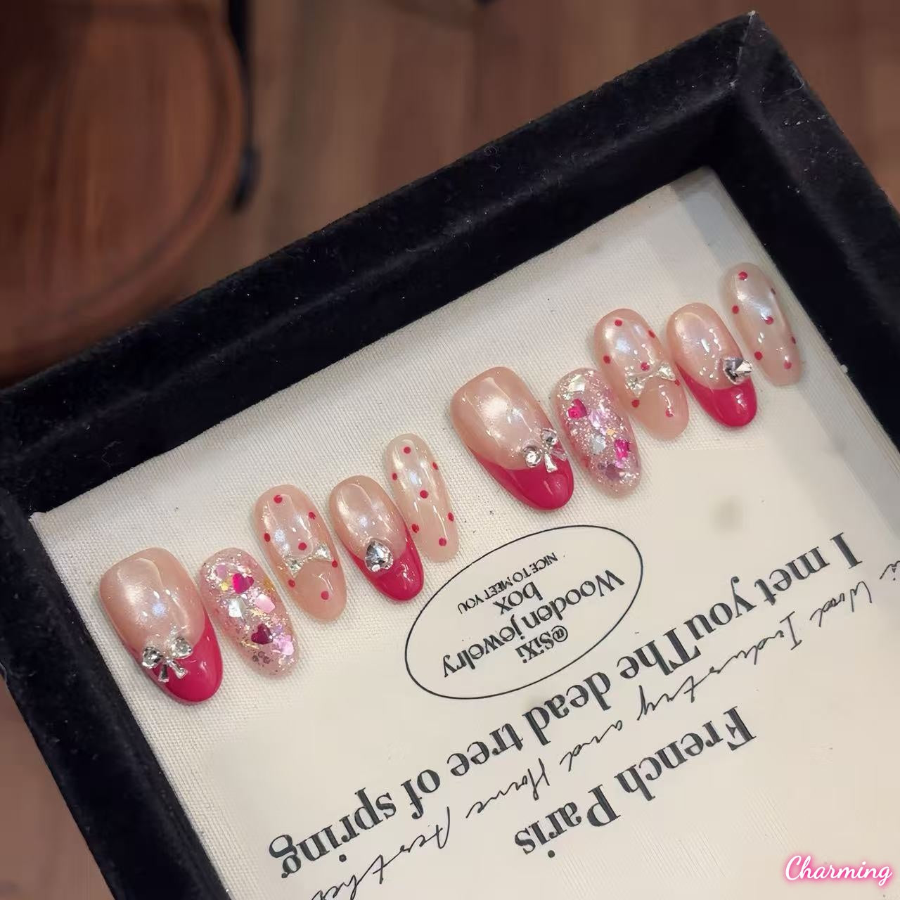 Glitter Honey / Handmade Nails