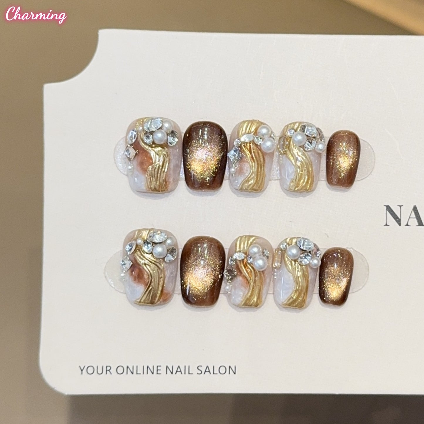 Gilded Haze / Handmade Nails