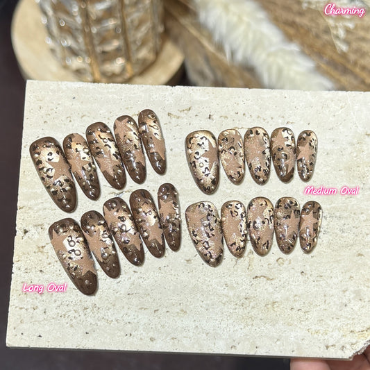 Leopard Ember / Handmade Nails