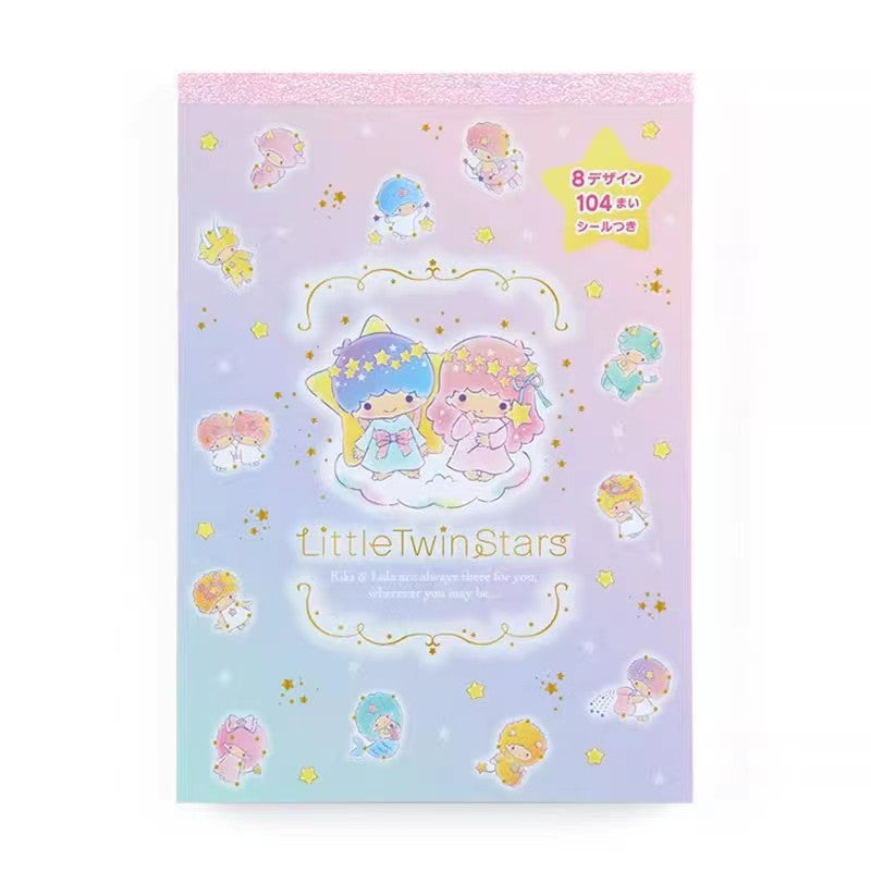 Cartoon Cute Girl Memo Pad Notebook Sticker Book Student Message Book Handbook