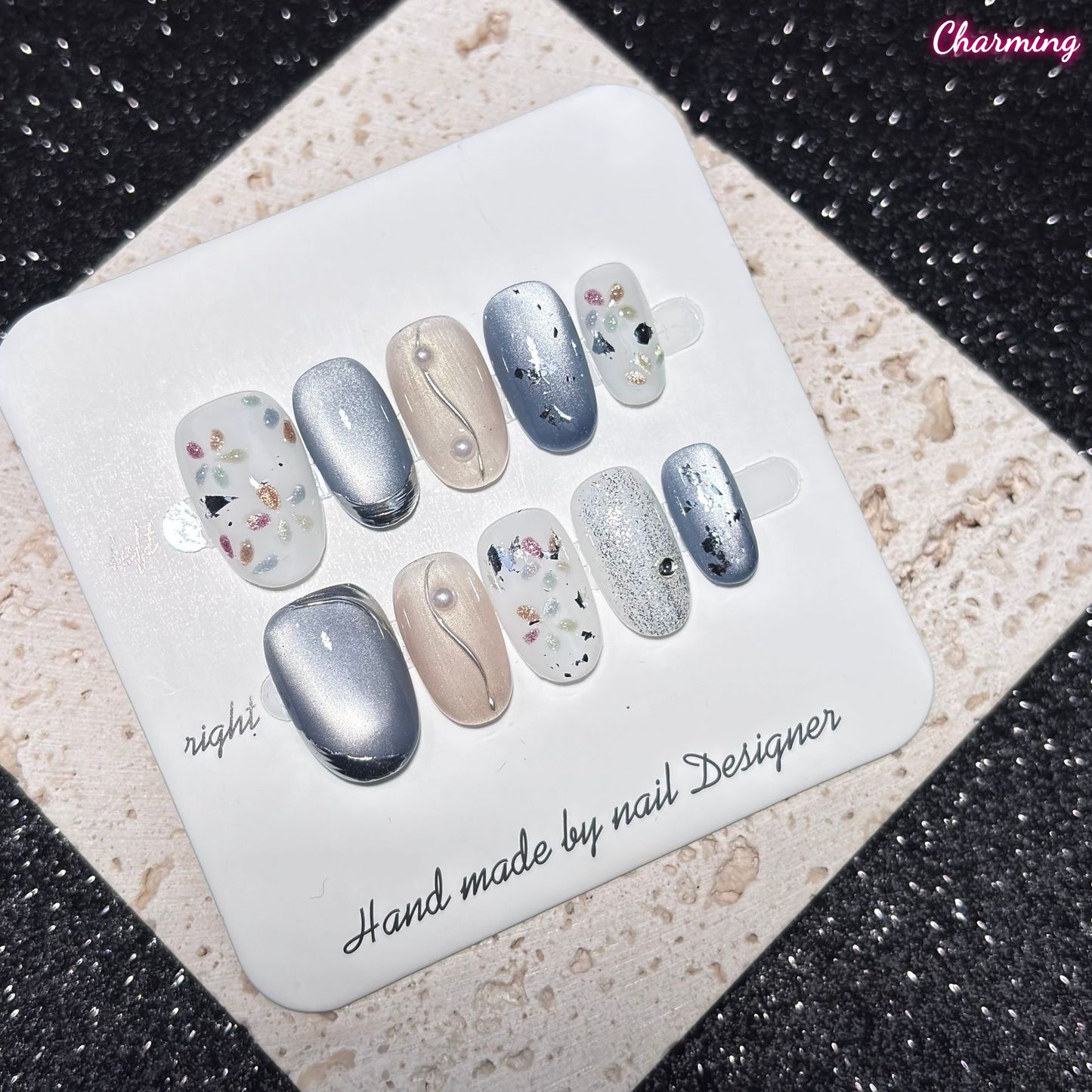 Misty Blossom / Handmade Nails
