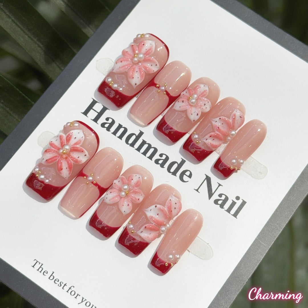 Blossom Bliss / Handmade Nails