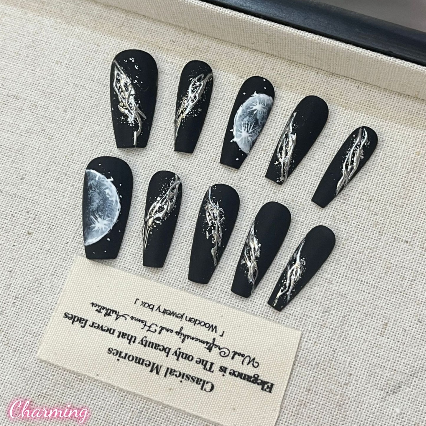 Celestial Veil / Handmade Nails