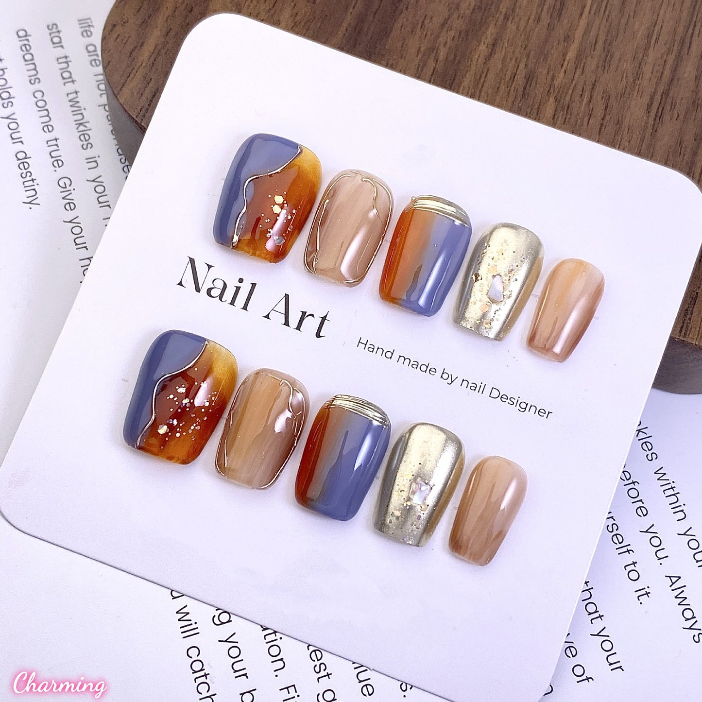 Pearl Cascade / Handmade Nails