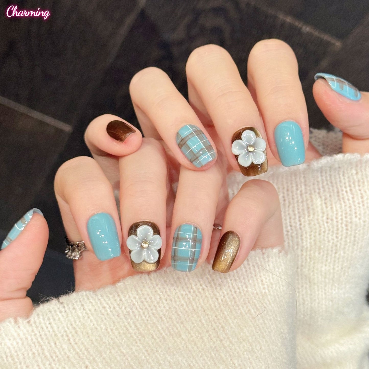 Garden Plaid / Handmade Nailsems