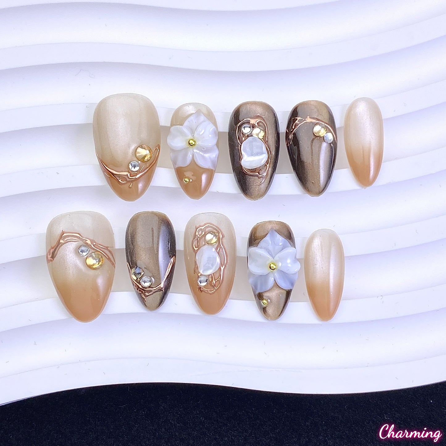 Brown Serenade / Handmade Nails