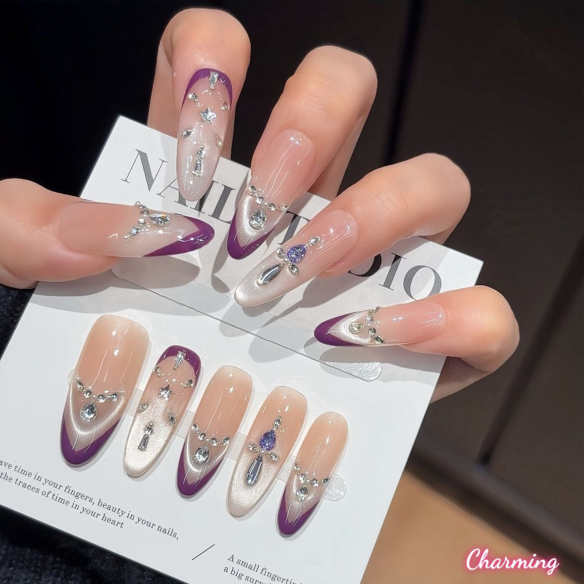 Purple Whisper / Handmade Nails