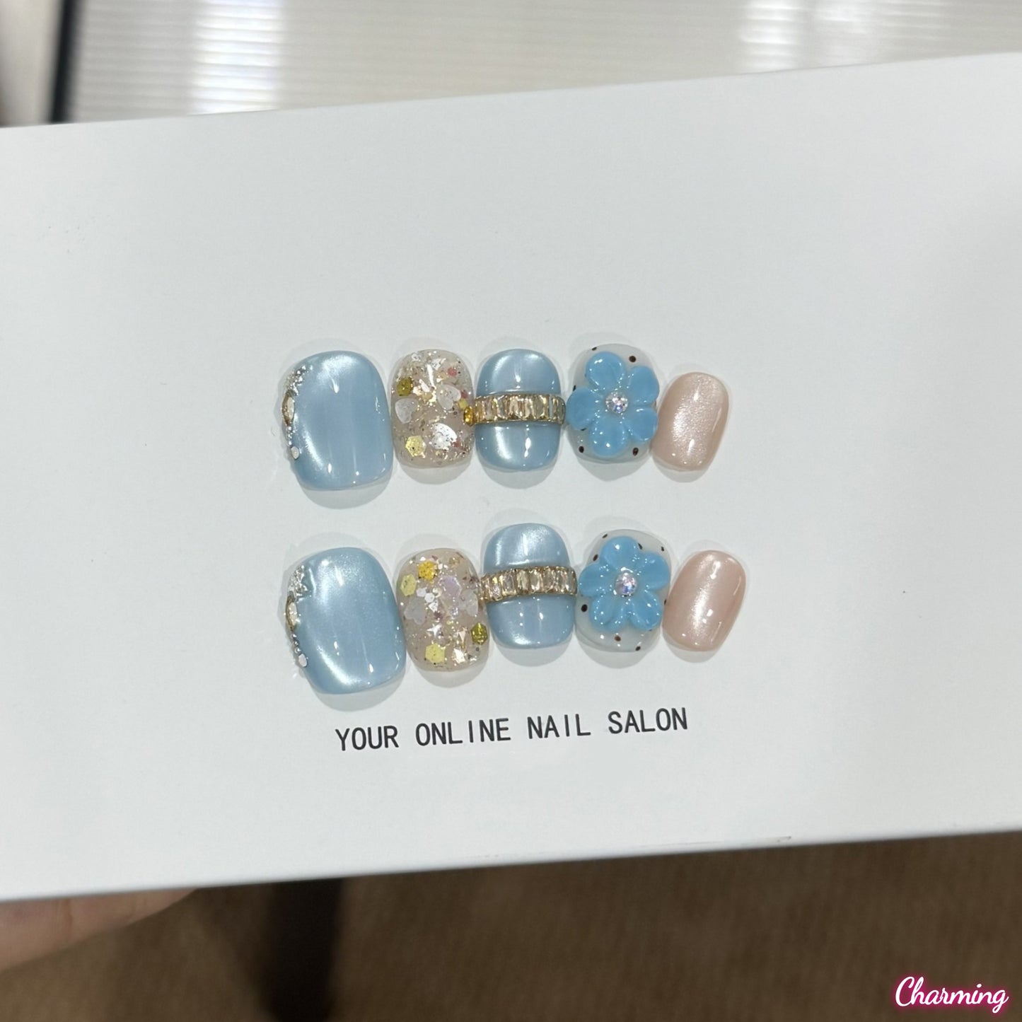 Something Blue / Handmade Nails