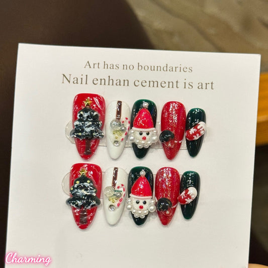 Wonderful Christmas / Handmade Nails