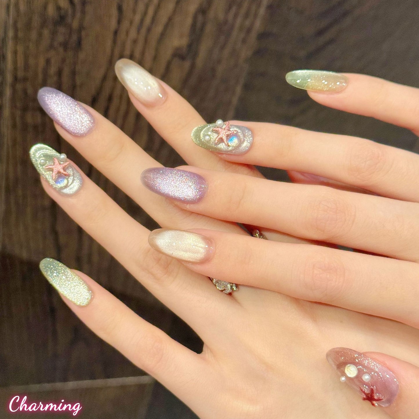 Oceanic Starlight / Handmade Nails