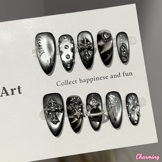 Moonless Night / Handmade Nails