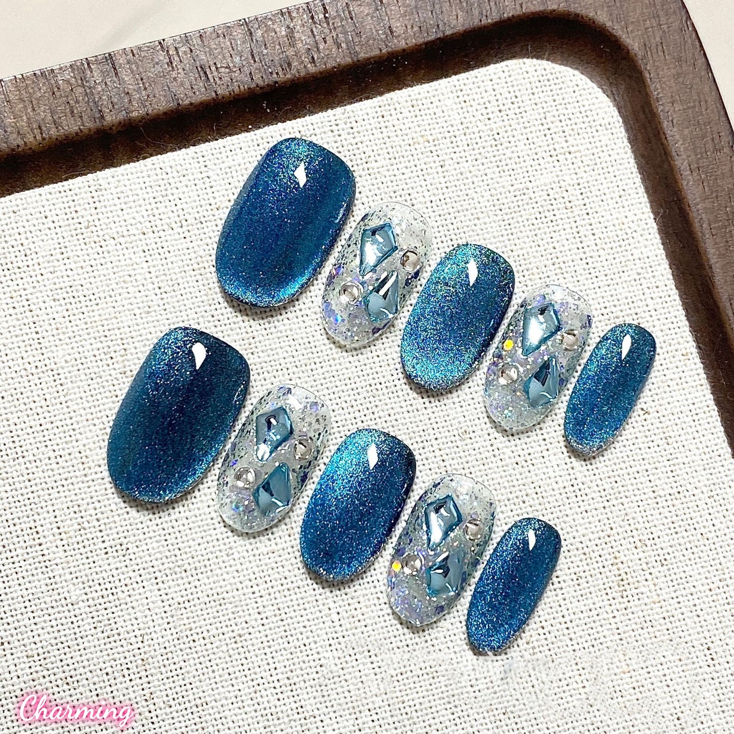 Blue Mirage / Handmade Nails