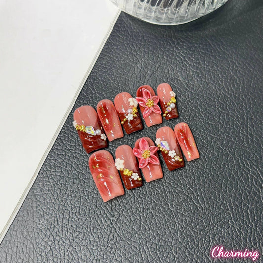 Impressionist Bloom / Handmade Nails