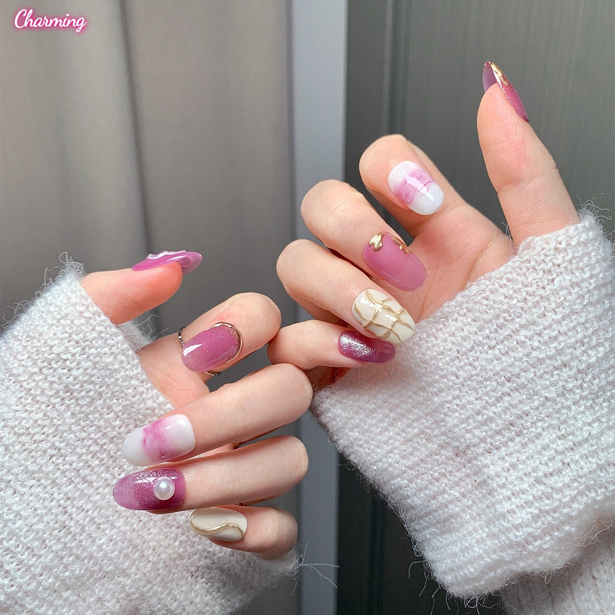Mauve Afternoon / Handmade Nails