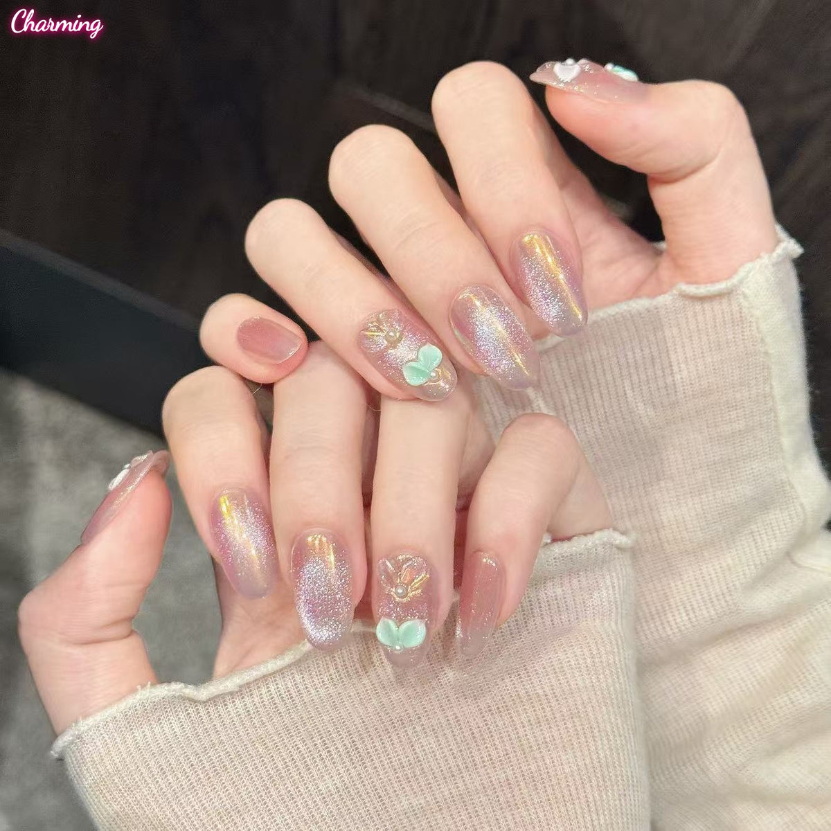 Soft Bloom, Soft Light / Handmade Nailsems