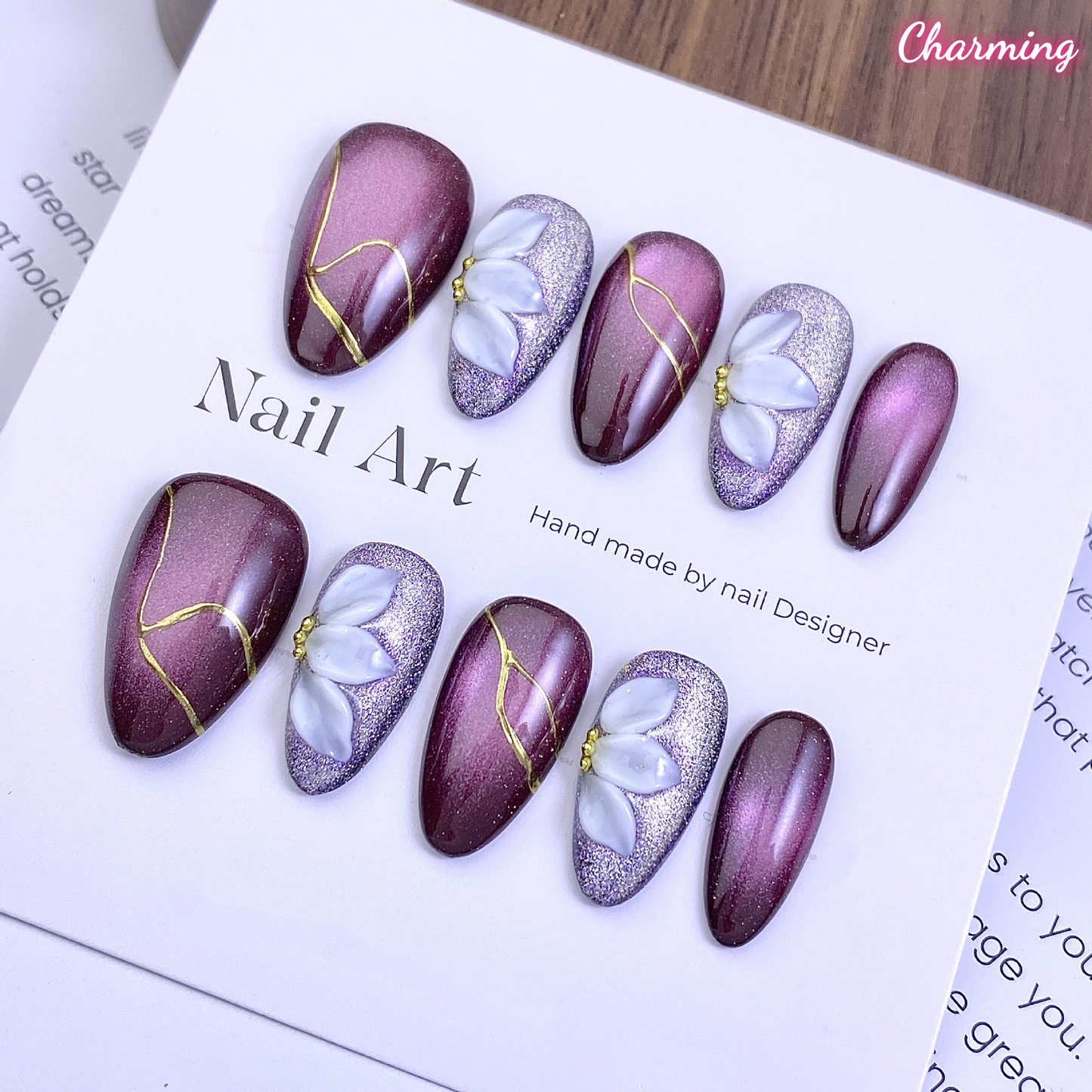 Twilight Sparkle / Handmade Nails