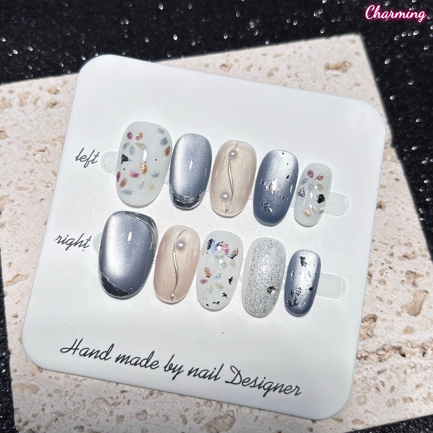 Misty Blossom / Handmade Nails