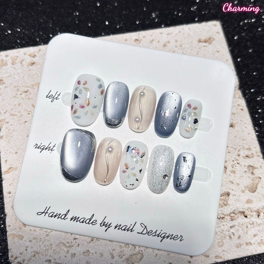 Misty Blossom / Handmade Nails