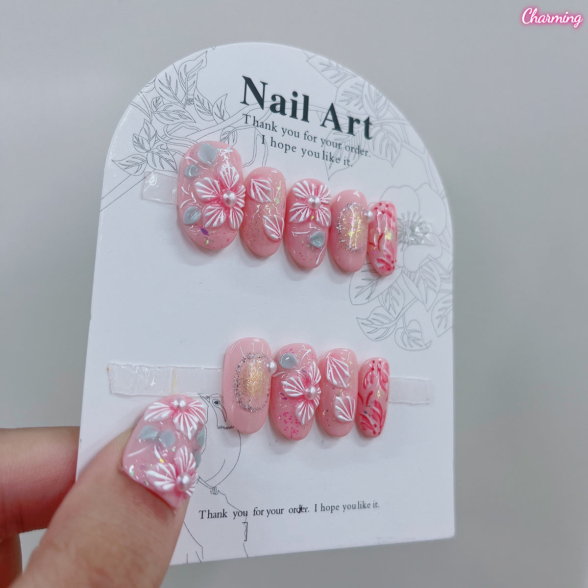 Pink Reverie / Handmade Nails