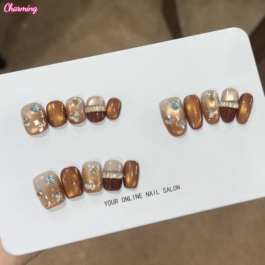 Camellia Dusk / Handmade Nailsems