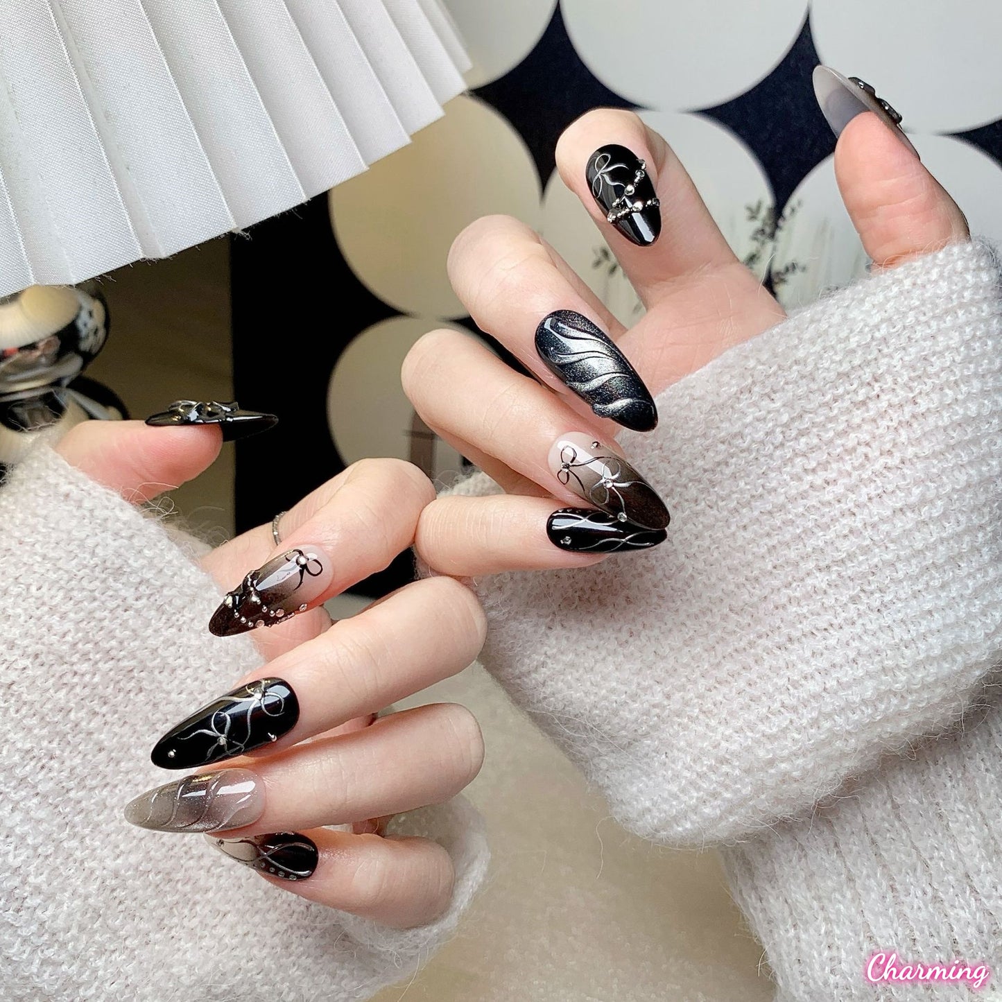 Bloom in the Abyss / Handmade Nails