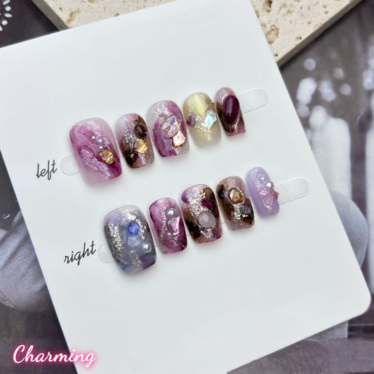 A brilliant starry sky / Handmade Nails
