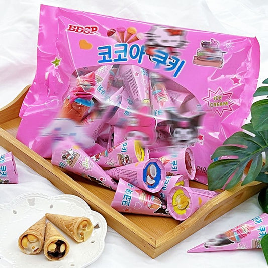 Korean Snack-Sanriiio Cocoa Crispy Sweetheart Tube