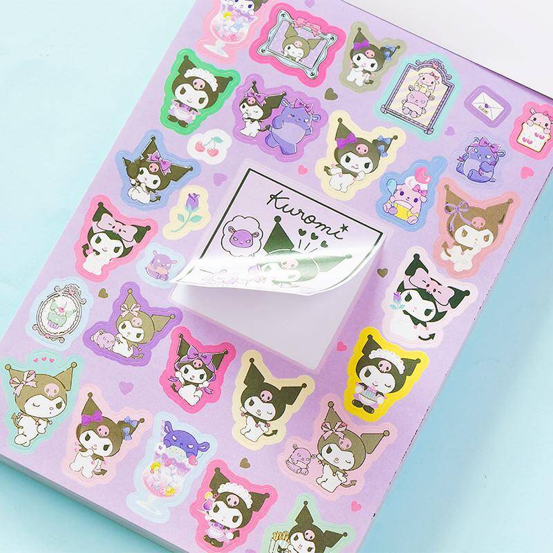 Cartoon Cute Girl Memo Pad Notebook Sticker Book Student Message Book Handbook