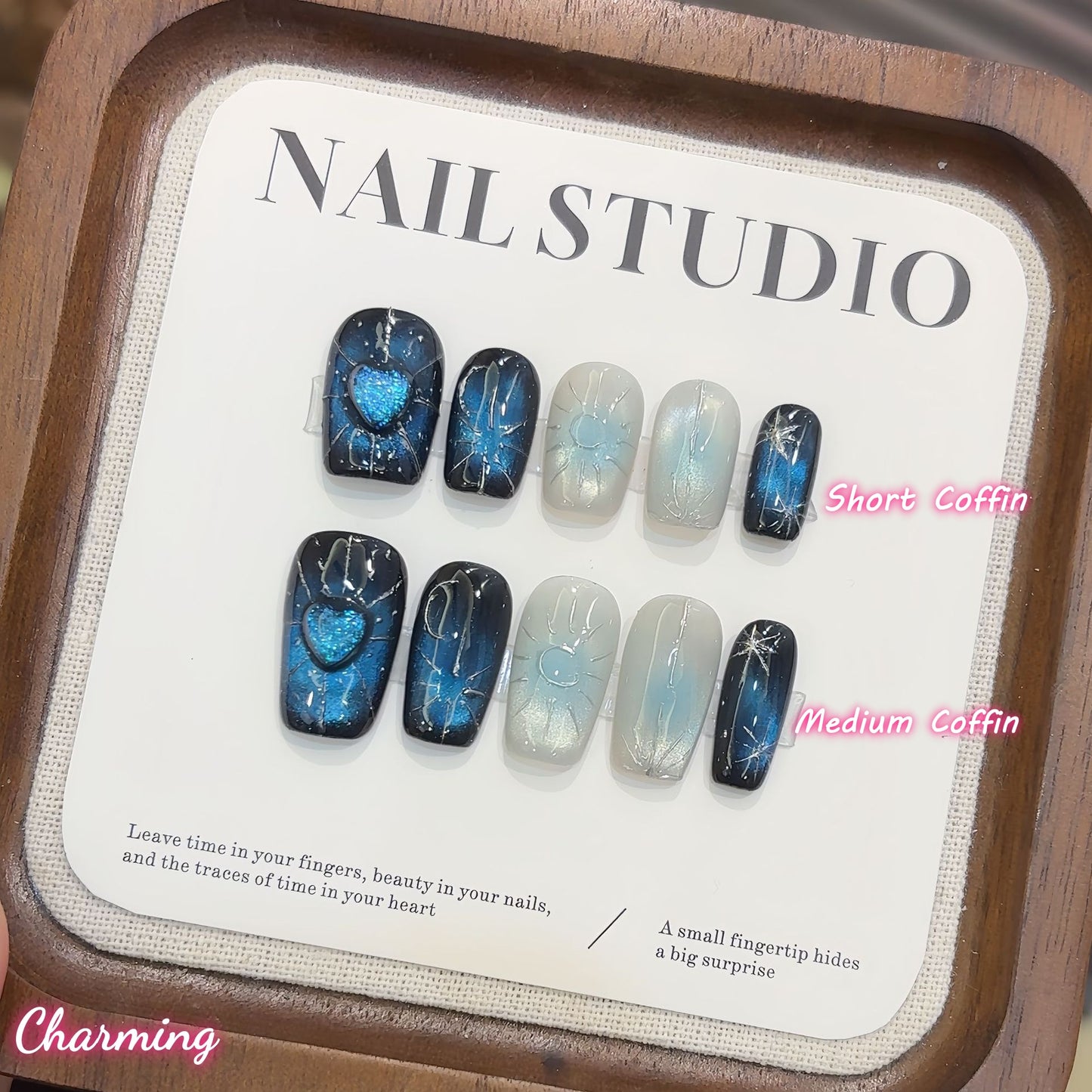 Azure Enigma / Handmade Nails
